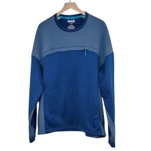 Duluth Trading Company Blue Pullover Fleece Sweatshirt, Size XL